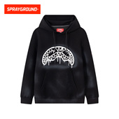 潮牌帽衫 美式 新款 SprayGround鲨鱼嘴水洗连帽套头卫衣男2026春季