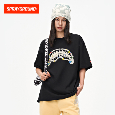 SprayGround鲨鱼嘴美式复古短袖