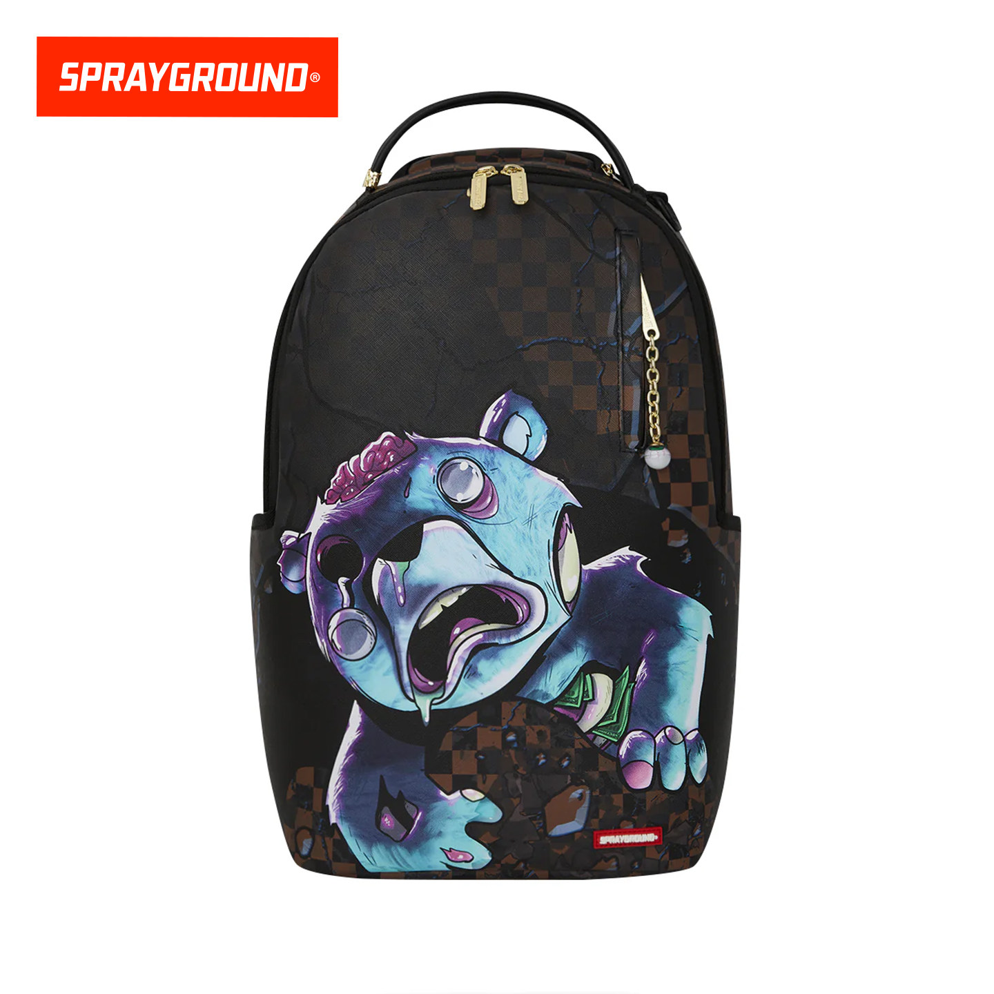 SprayGround鲨鱼嘴卡通恶魔熊印花双肩背包男大容量学生电脑书包,箱包皮具/热销女包/男包,双肩背包,淘宝优惠券,粉丝福利购,淘宝优惠卷