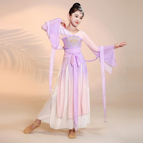 古典儿童纱衣舞蹈服中国舞古风