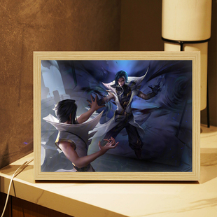 王者荣耀司马懿周边灯光画手办蓝牙音箱音响摆件镜子装饰画小夜灯