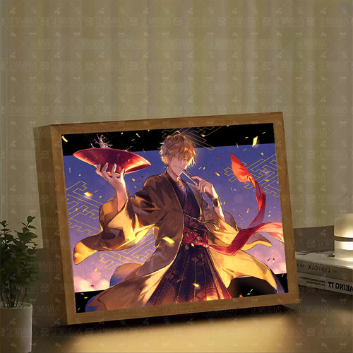 FATE吉尔伽美什周边灯光画金闪闪电竞房间卧室床头吧唧立牌小夜灯