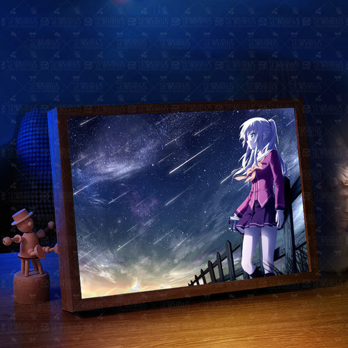 夏洛特友利奈绪周边灯光画电竞房间手办谷子送男生生日礼物小夜灯