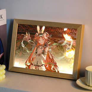 物华弥新三兔藻井周边灯光画电竞房间卧室手办谷子生日礼物小夜灯