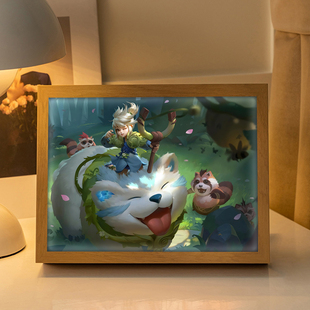 王者荣耀阿古朵周边灯光画手办蓝牙音箱音响摆件镜子装饰画小夜灯