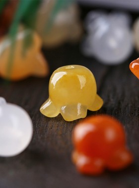 黄龙玉东陵玉金丝玉风铃花 绿色 黄色 散珠散件手链手串项链 配件