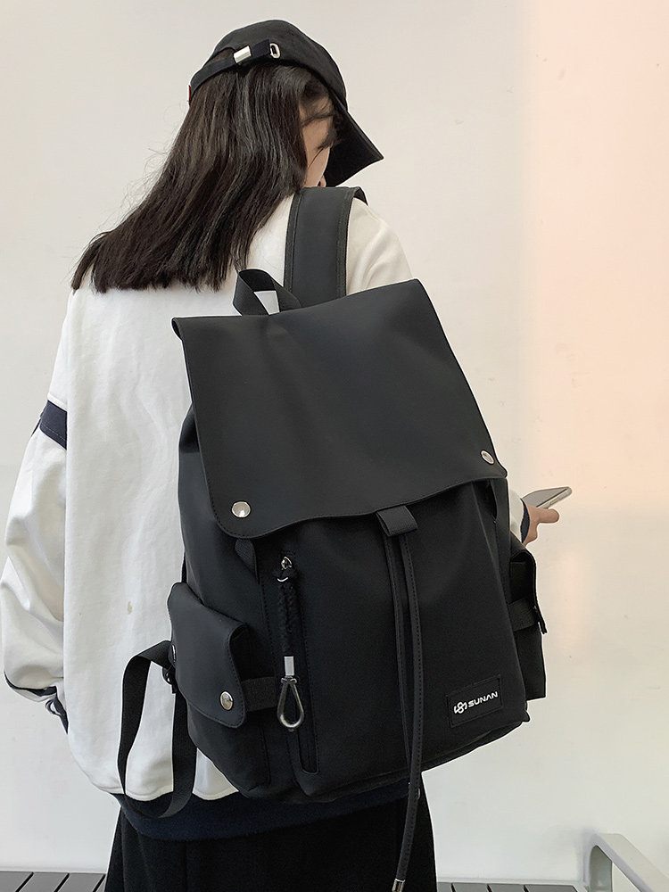 BACKPACK MENS LARGE CAPACITY LIGHTWEIGHT TRAVEL BACKPACK MENS FASHION TREND MIDDLE SCHOOL HIGH SCHOOL COLLEGE STUDENT SCHOOLBAG WOMEN