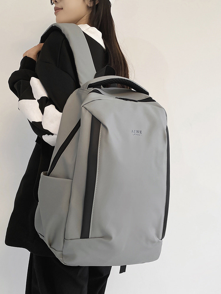 BACKPACK MENS CASUAL SIMPLE LIGHTWEIGHT BACKPACK INS TRENDY BRAND VERSATILE LARGE-CAPACITY COLLEGE STUDENT HIGH SCHOOL STUDENT SCHOOL BAG