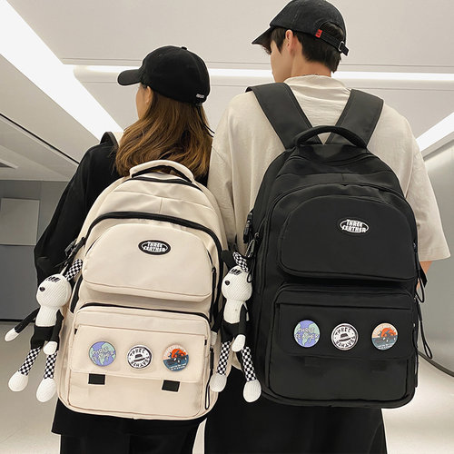 大牙休闲男女双肩包背包