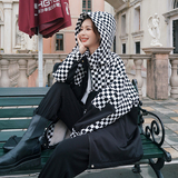 大货【】新款棋盘格拼接派克服内胆兔毛152-9226-P185-，女装棉衣/棉服，浙宝152