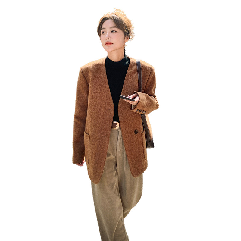 【现货】面料全羊毛内胆90绒152-9755-P285-398,女装毛呢外套,浙宝152