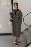 【】出货中条纹连衣裙152-9516-P120-控价168，女装连衣裙，浙宝152