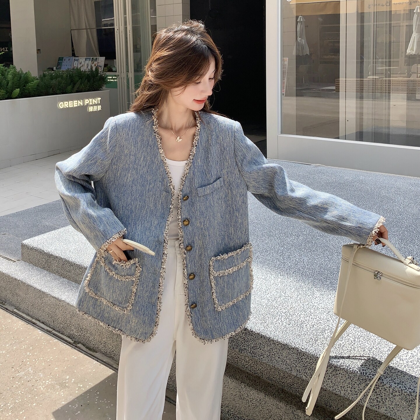 大货【新品】小香风152-7182-P145-228,女装短外套,浙宝152