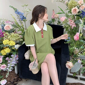 大货【】撞色卫衣连衣裙152-9302-P95-控价148图片