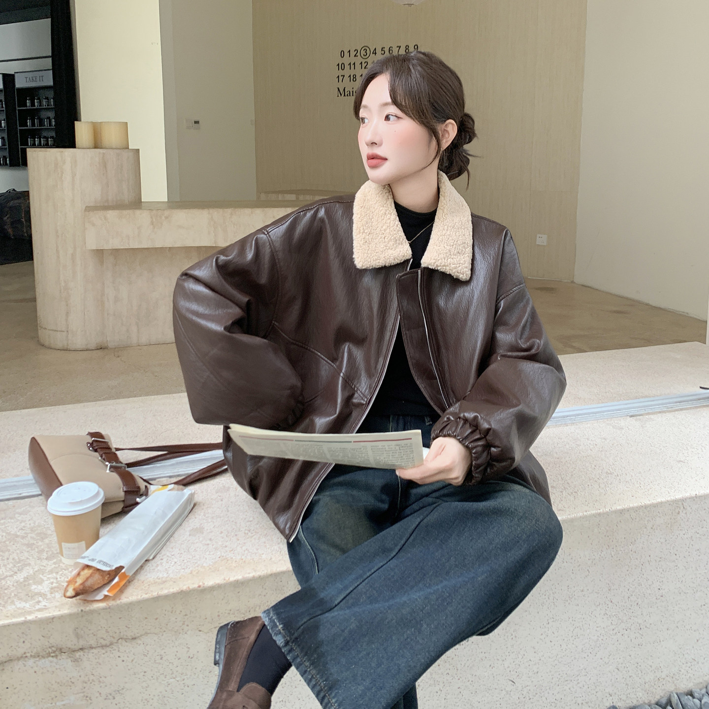 【新品】皮衣加棉152-7322-P195-288,女装棉衣/棉服,浙宝152