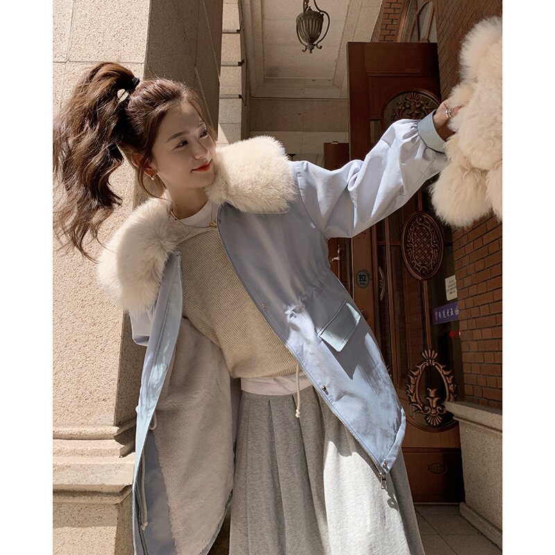 现货【】大毛领可脱卸派克服152-9538-P205-控价288图片