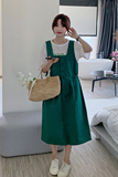 大货绿色2022新品背带裙152-9282-P95-控价148，女装连衣裙，浙宝152