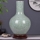 景德镇陶瓷器仿古官窑冰片青花瓷插花瓶博古架工艺品家居装 饰摆件