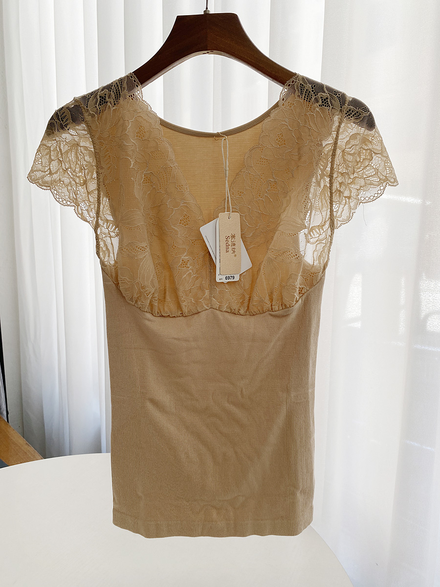 打底莫代尔V领性感女上衣