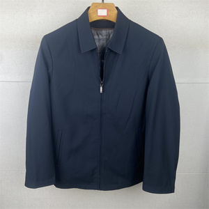 砂持鹅绒内胆可拆23秋冬新款经典深蓝色翻领羽绒服换标原2980