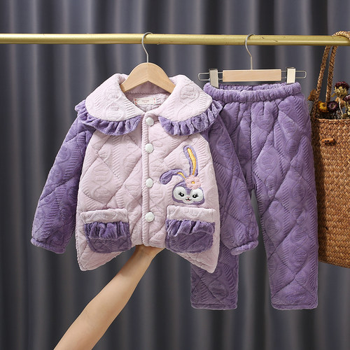 加厚夹棉珊瑚绒保暖冬季