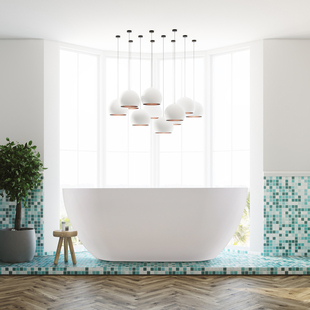 澳金普通独立式人造石浴缸小户型家用 网红民宿1.5米情侣成人卫浴