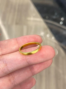 复古收藏家挚爱老式磨砂戒指纯手工打造纹理细腻岁月感拉满小众