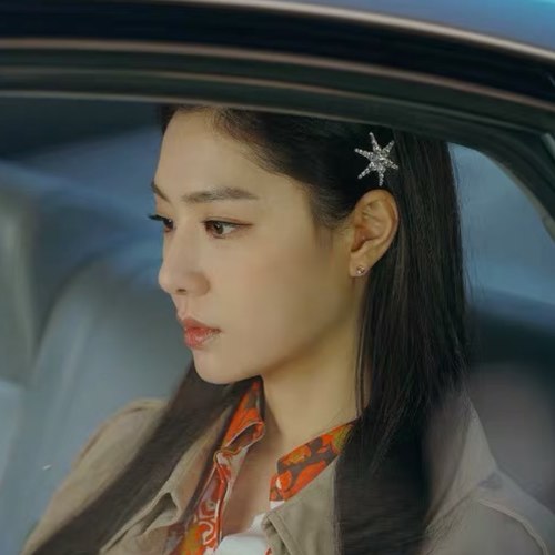 爱的迫降徐丹六芒星不对称发夹