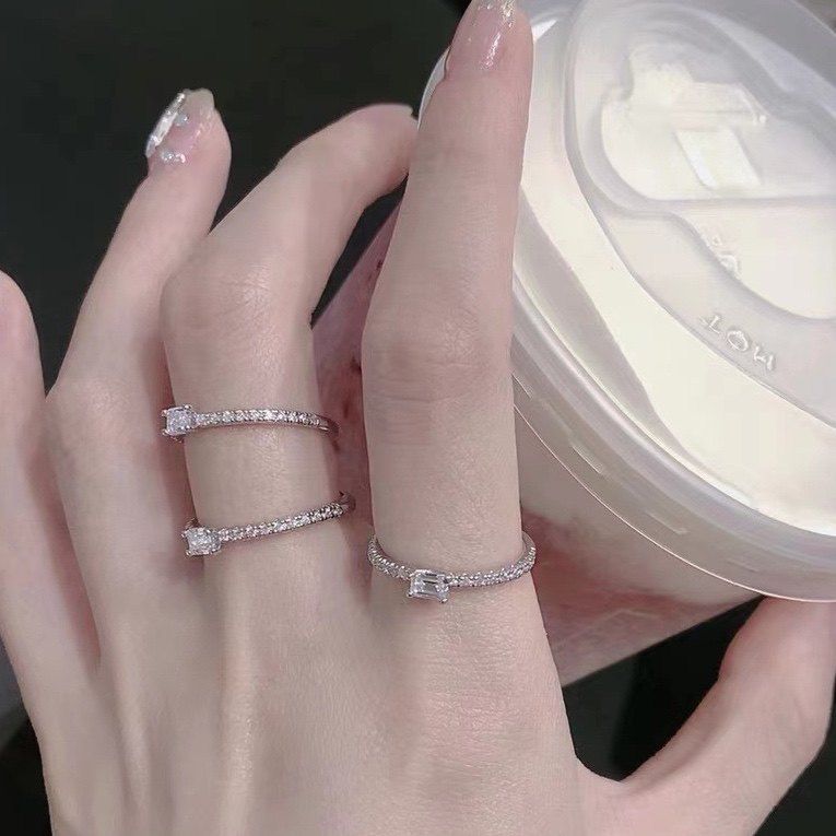 经典小方糖钻戒极细款