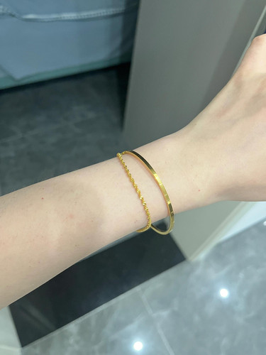 中式美学~唯美氛围感叠戴手链手镯轻奢系大方高级不掉色仿真金潮