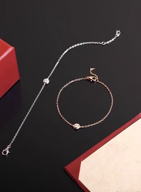 轻奢手链款叠钛钢镀金单ins小众