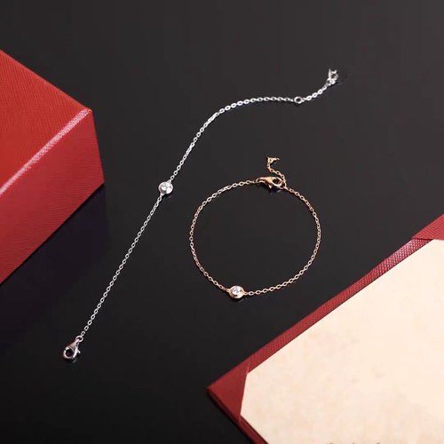 轻奢手链款叠钛钢镀金单ins小众