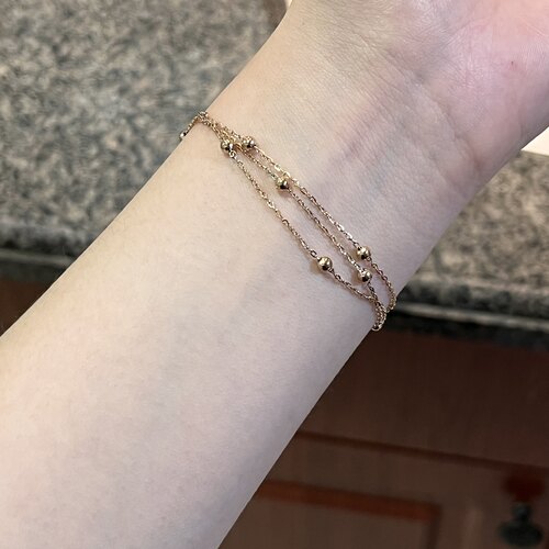 万能百搭基础款三层转运珠手链