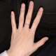 极细不掉色精致日式 古法素圈戒指女简约小众轻奢ins风尾戒指环潮