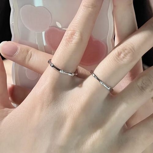 有你竹已/有点过份质感竹节戒指