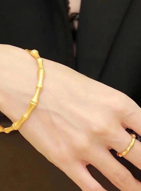 节节高升竹节手镯简约时尚手链ins小众韩国网红高级感手饰女礼物