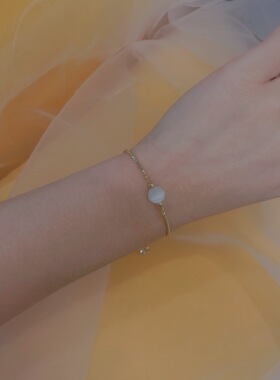 原创小众设计2021春季学生猫眼石