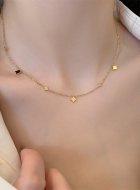 漫步星空小星星项链轻奢感