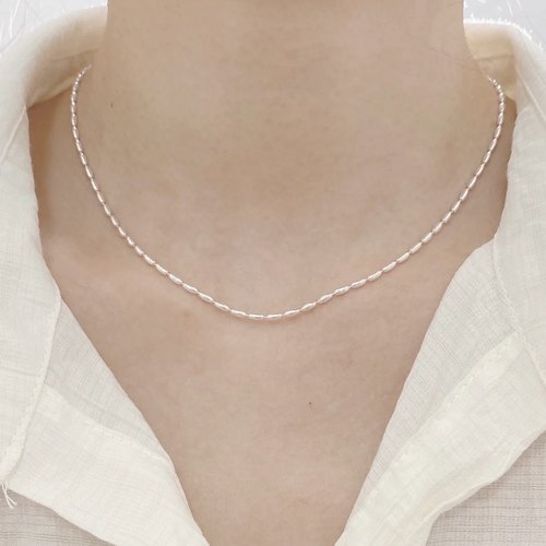 法式气质小银豆豆时髦锁骨链