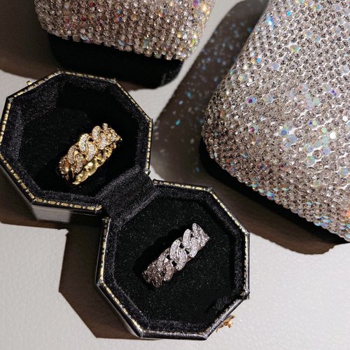 重磅富婆专属！原创雪花钻戒指