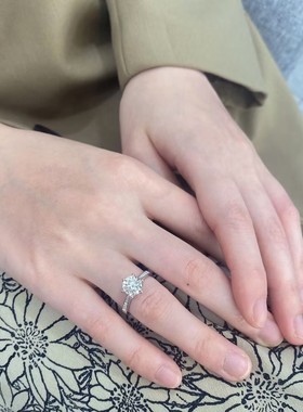 幸福花束婚戒婚礼仿真道具钻戒指