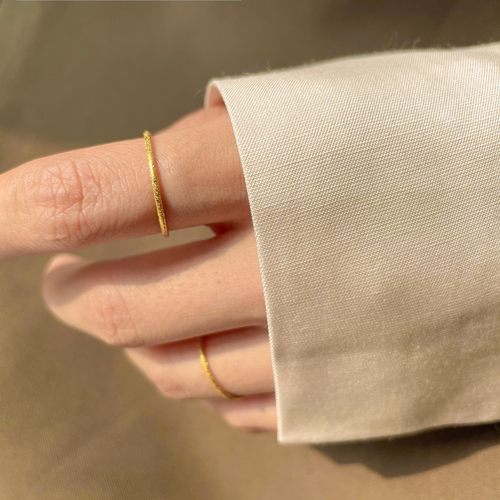 洗手不用摘百搭磨砂戒指