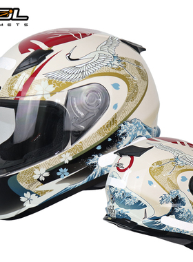 清仓台湾SOL摩托车全盔浮世绘SF-2M机车骑行个性透气四季跑车头盔