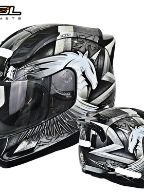 清仓台湾sol摩托车头盔全盔68s二三代尾灯款女士男机车跑盔独角男