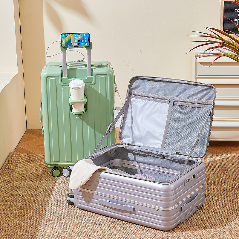 宽拉杆行李箱女2024新款前置开口拉杆箱大容量深仓多功能旅行皮箱,箱包皮具/热销女包/男包,旅行箱,淘宝优惠券,粉丝福利购,淘宝优惠卷