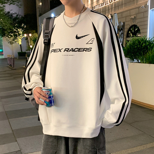耐克顿长袖t恤男秋季新款美式休闲卫衣青少年宽松圆领潮牌打底衫T