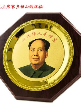 毛泽东像现代时尚装饰盘子摆件