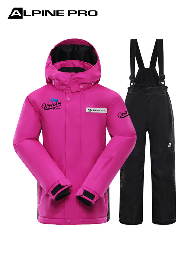阿尔派妮alpine pro儿童款单双板保加厚保暖防风防雨滑雪服套装