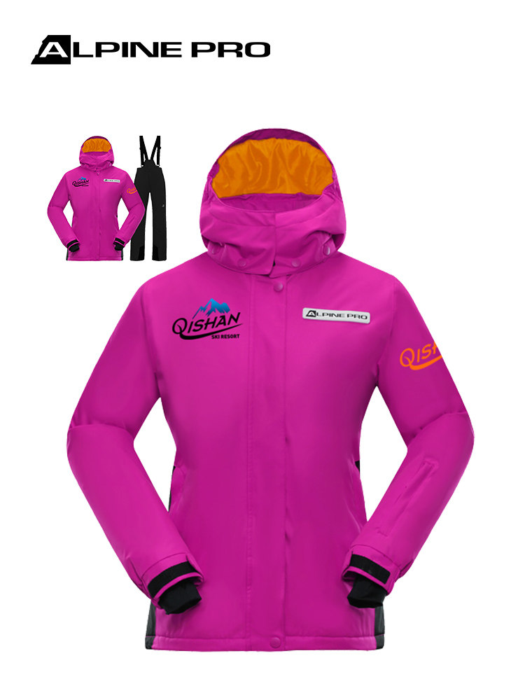 阿尔派妮alpine pro男女冬款单双板保加厚保暖防风防雨滑雪服套装