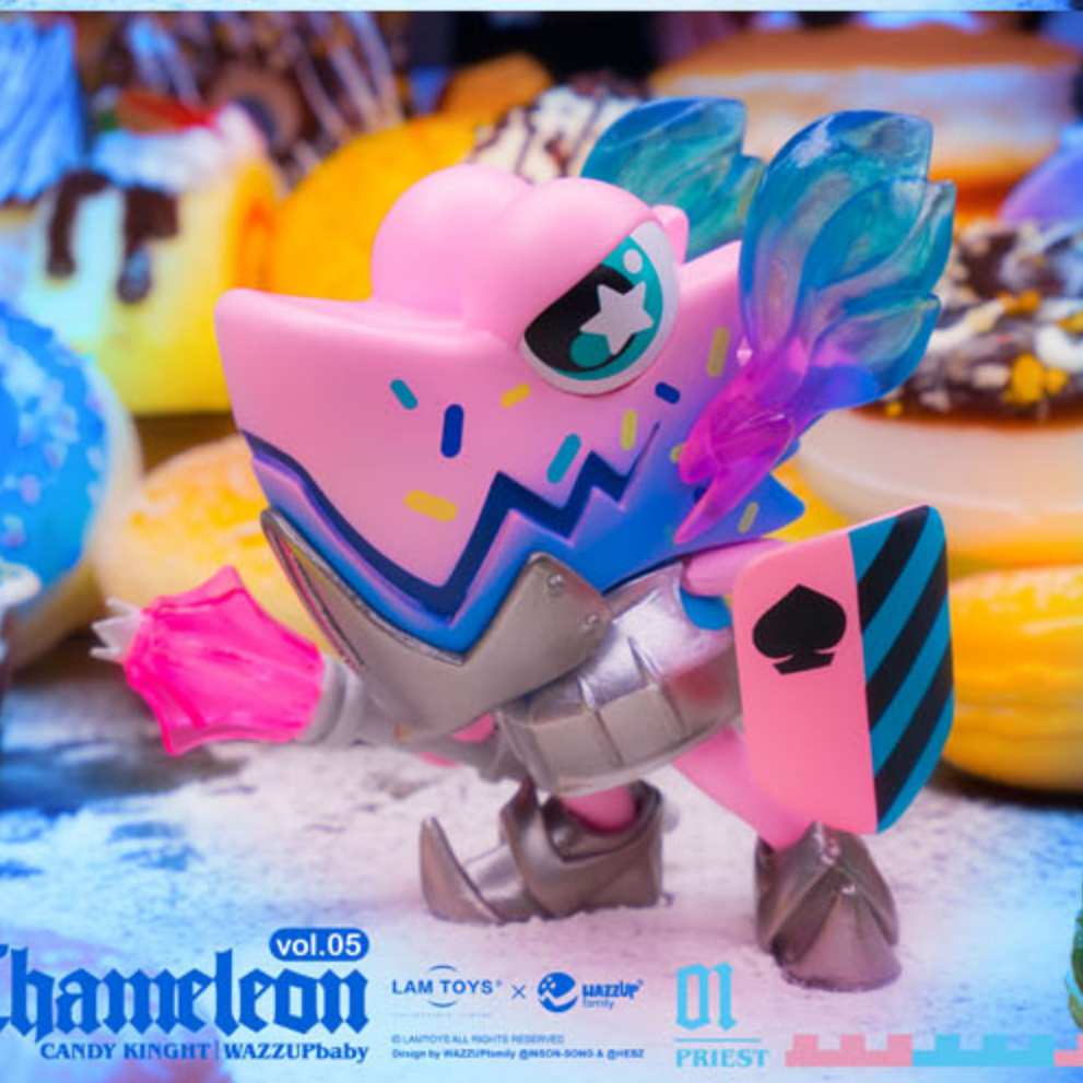 【兔lala】包邮现货授权正版lamtoys变色龙五代盲盒5代夜光wazzup